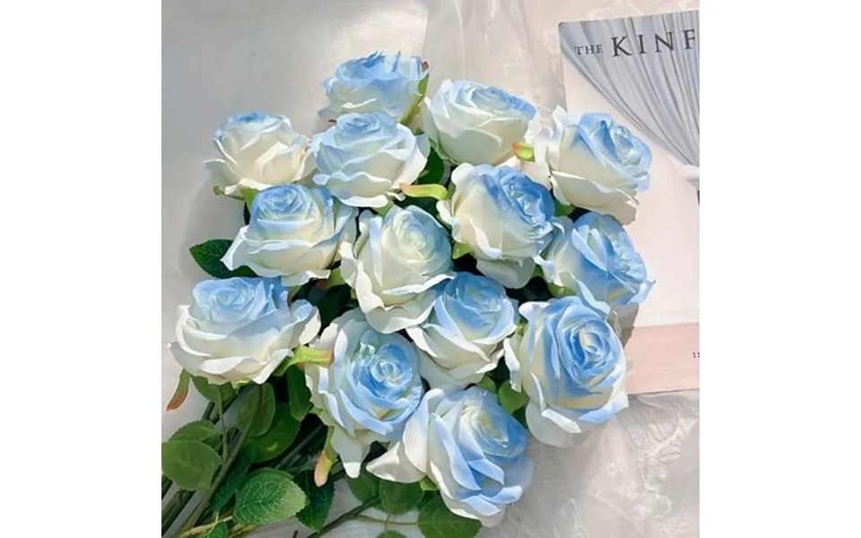 Xgzhp2 Artificial Roses Exquisite Faux Flowers For Office House And Wedding Decor - Elegant Simulation Flower For Living