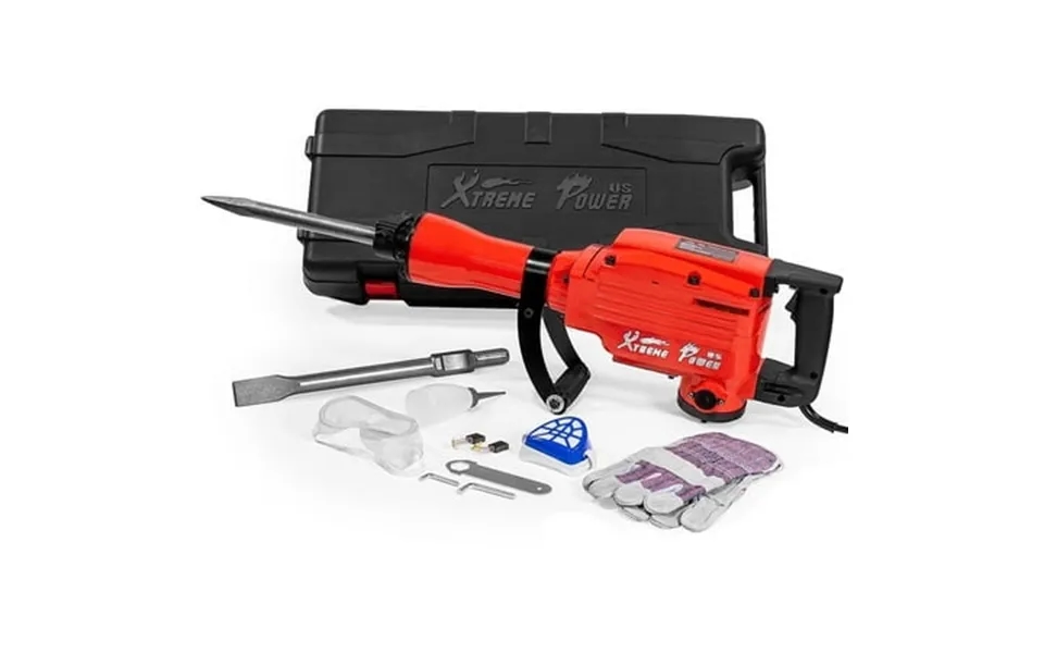 Xtremepowerus Demolition Jack Hammer Heavy Duty 2200w Electric Jackhammer 1800bpm Power Drill Concrete Breaker Bar Point