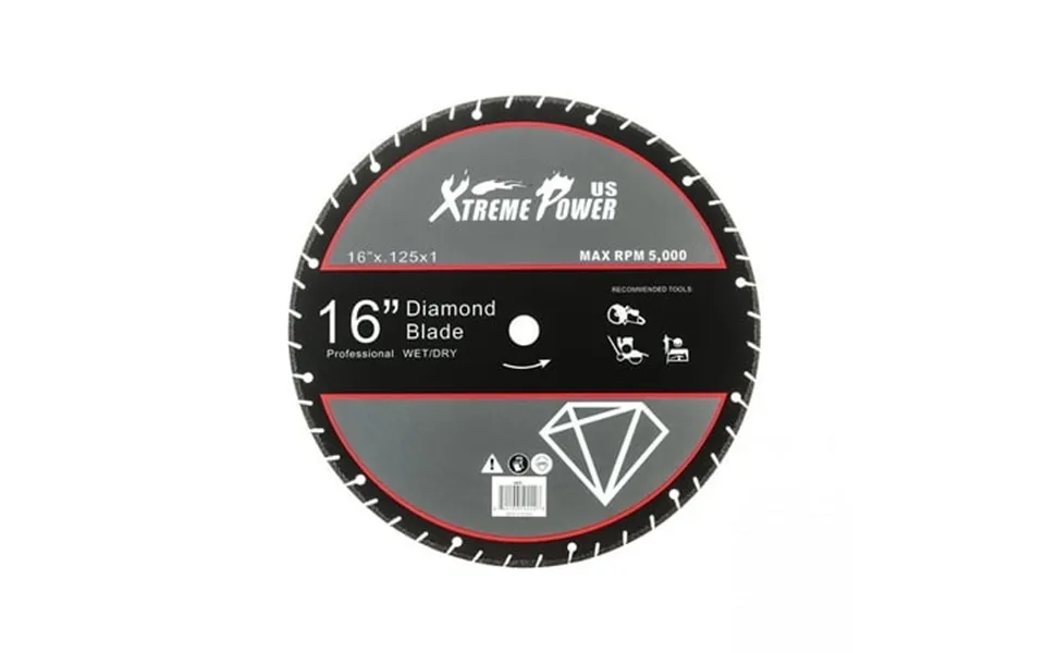 Xtremepowerus Pro-series 16 Vacuum Brazed Diamond Edge Cut Off Wheel Saw Blade Abrasive 1 Arbor Fast Cutting