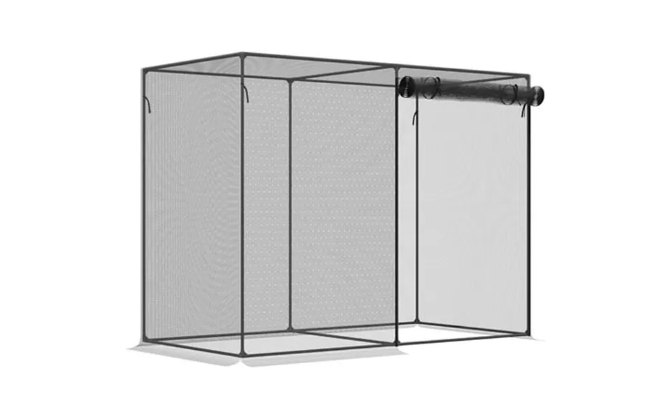 Xytrew 6 X 3 Crop Cage Plant Protection Tent With Zippered Doors For Vegetable Garden Backyard Black