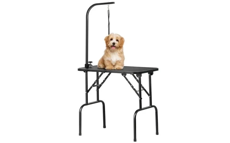 Yaheetech 31.7 Foldable Pet Grooming Table For Dog And Cat Trimming Black