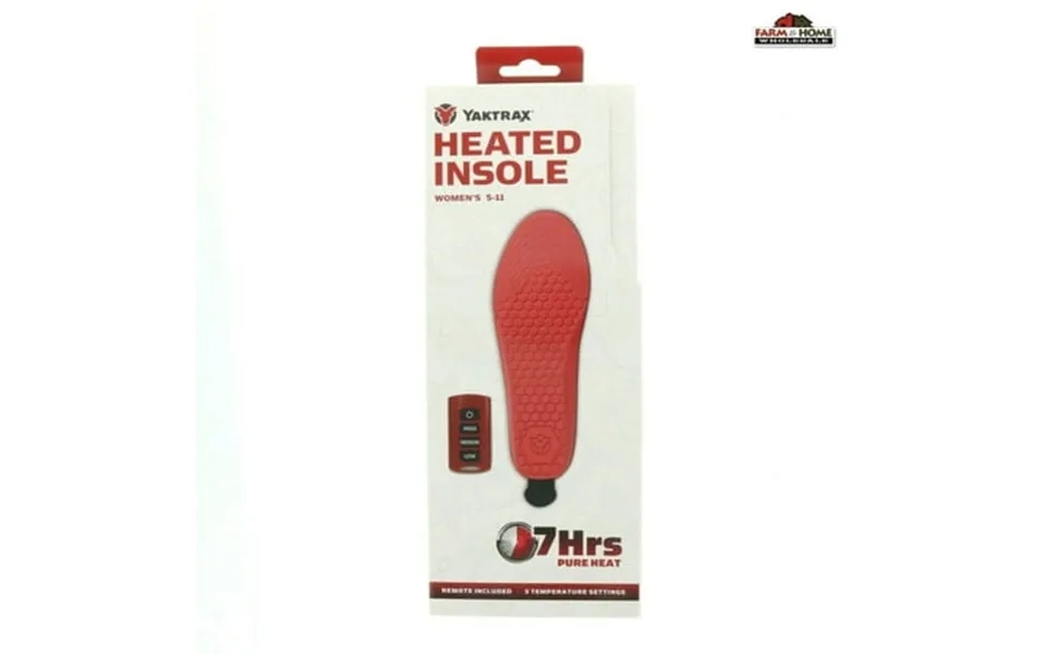 Yaktrax Heated Insoles With Remote Usb Rechargeable New