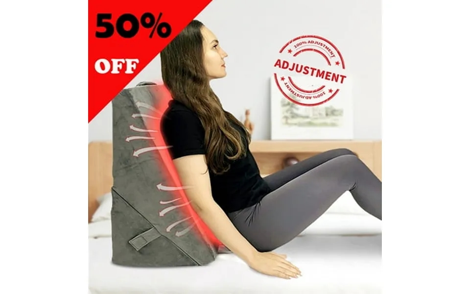 Yalamila Bed Wedge Pillow For Sleep Apnea Acid Reflux Anti Snoring Adjustment Memory Foam Pillow Knee Leg Wedge Sit Up F