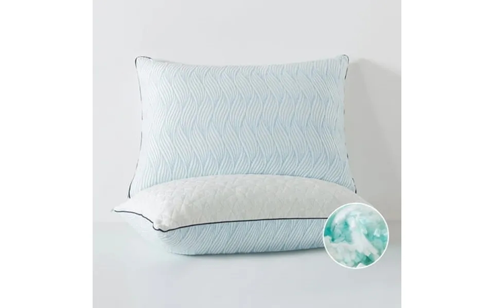 Yalamila Hotel Cool Pillow Reversible Pillow Shredded Memory Foam Pillow King Size Pillows 20 X 36 2 Pack