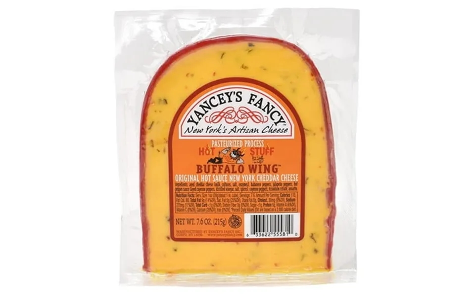 Yancey S Fancy Buffalo Wing Hot Sauce Cheddar Cheese 7.6oz 10 Pack