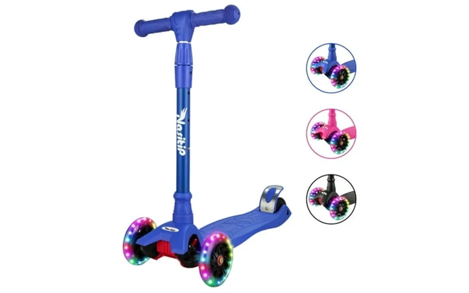 Yanshe Scooters For Kids Age 3-5 Kick Scooter For Boys Girls Toddlers 4 Adjustable Height Aebc-9 Bearing 3 Light Up Whee