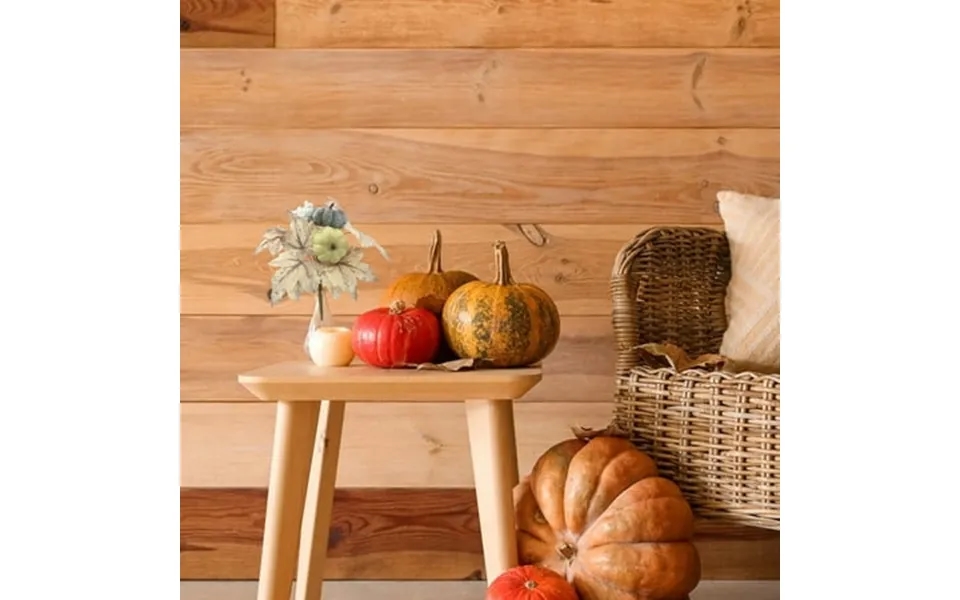 Yaoyar Fall Artificial Flowers Decoration Maple Leaf Stem Pumpkin Branch For Fall Thanksgiving Home Kitchen Festival Dec