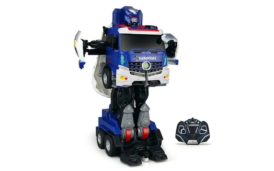 Yarmoshi Oil Tanker Truck Robot With Remote Control Gift Boys Girls Age 5 Blue