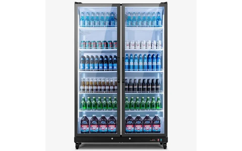 Yeego 37.79 Cu. Ft Commercial Refrigerator 1100 Cans Merchandiser Refrigerator With Led Light & Door Lock