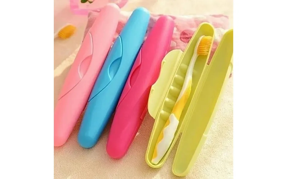 Yesbay Portable Toothbrush Case Box Plastic Travel Tooth Brush Cover Sealed Holder-green