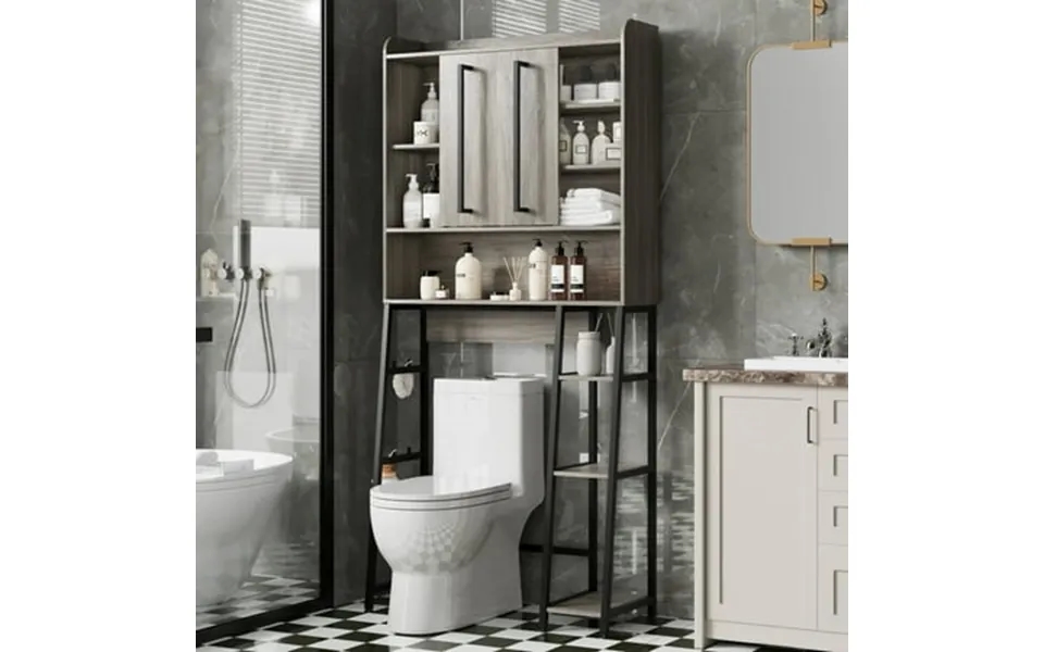 Yisufo Over-the-toilet Storage Cabinet With Adjustable Shelves 66