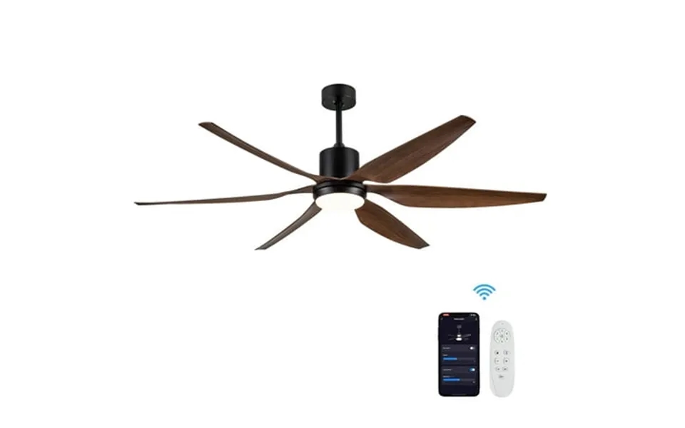 Yiwa 66 Ceiling Fans With Lights & Remote Control Timing Function For Bedroom Living Room