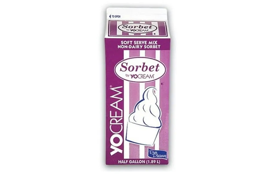 Yocream Sorbet Mix Strawberry Lemonade Soft Serve 64 Ounce -- 6 Per Case