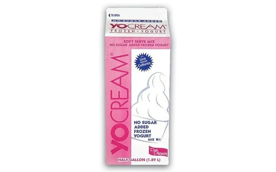 Yocream Yogurt Mix No Sugar Added Cheesecake Fat Free Soft Serve 64 Ounce -- 6 Per Case