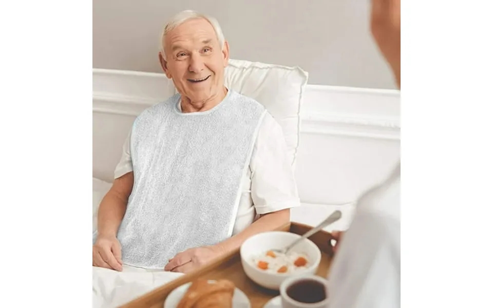 Yomikausa Bib For Adults Adjustable Eating Cloth For Elderly Disabled Seniors Washable Clothing Protectors For Men And W