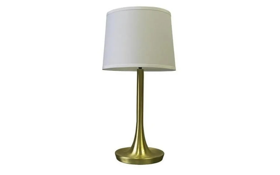Yosemite Home Decor Bryce 1-light Metal Table Lamp With Shade In Brushed Gold