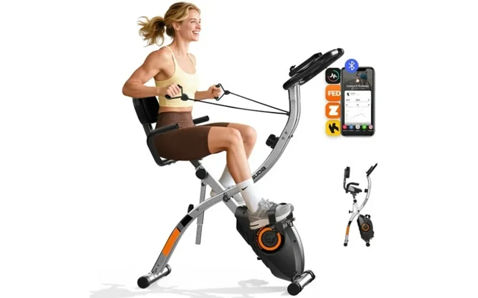 Yosuda 5in1 Folding Exercise Bike Indoor Exercise Bicycle With 16-level Magnetic Resistance And 330lb Capacity
