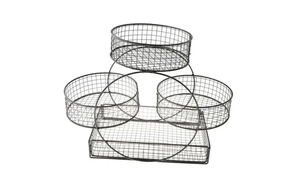 Yotijay Fruit Basket Iron Mesh Multipurpose Fruit Holder For Snack Bread Dining Room Black