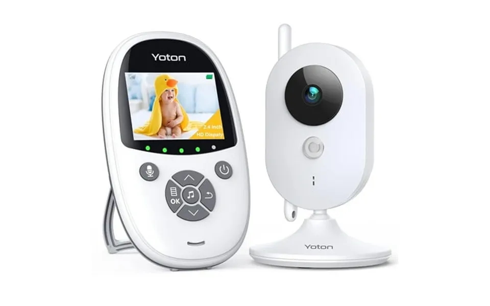 Yoton Yb01 2.4 Two Way Talk Video Baby Monitor With Night Vision And Temperature Sensor White