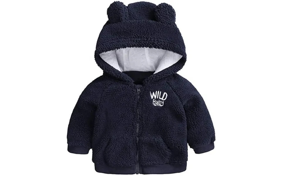 Youi-gifts Newborn Infant Baby Boys Girls Cartoon Fleece Hooded Jacket Coat With Ears Warm Outwear Coat Zipper Up
