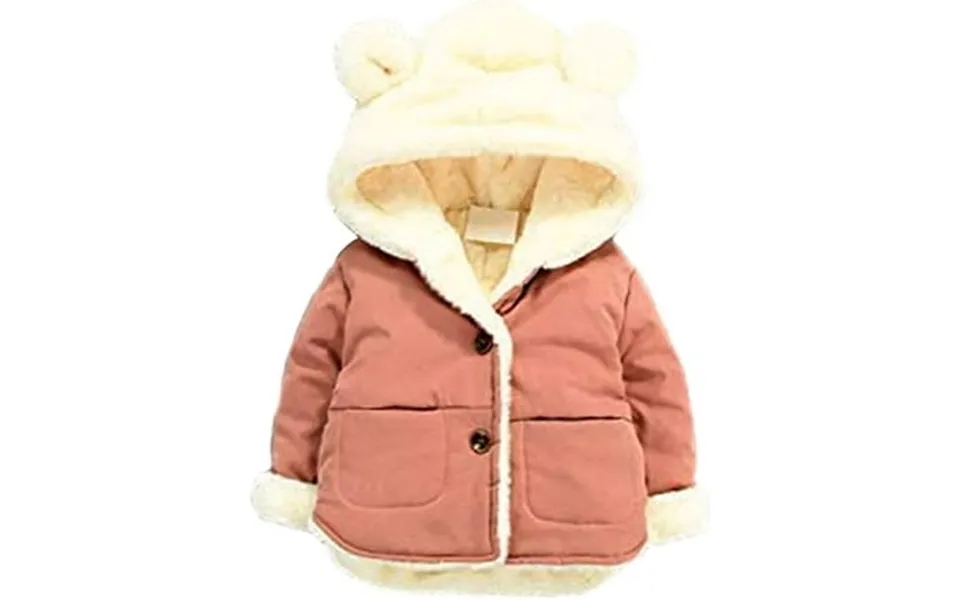 Youi-gifts Toddler Fleece Jacket Warm Cotton Baby Winter Coats Kids Hooded Outerwear For Boys Girls