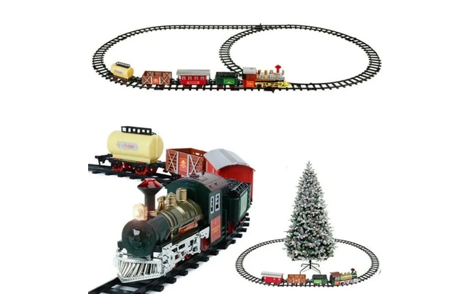 Youloveit Christmas Electric Train Set Railway Track Electric Toy Electric Train Toy Gift Toys Christmas Train Tracks Se
