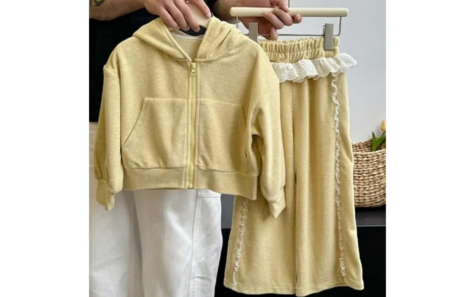 Yousnh Girls Casual Set Toddler Fall Outfits For Girl Boy Long Sleeve Hoodie Top And Long Sweatpants Set Toddler Sweatsu