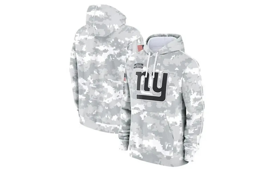 Youth New York G Arctic Camo 2024 Salute To Service Club Fleece Pullover Hoodies Large