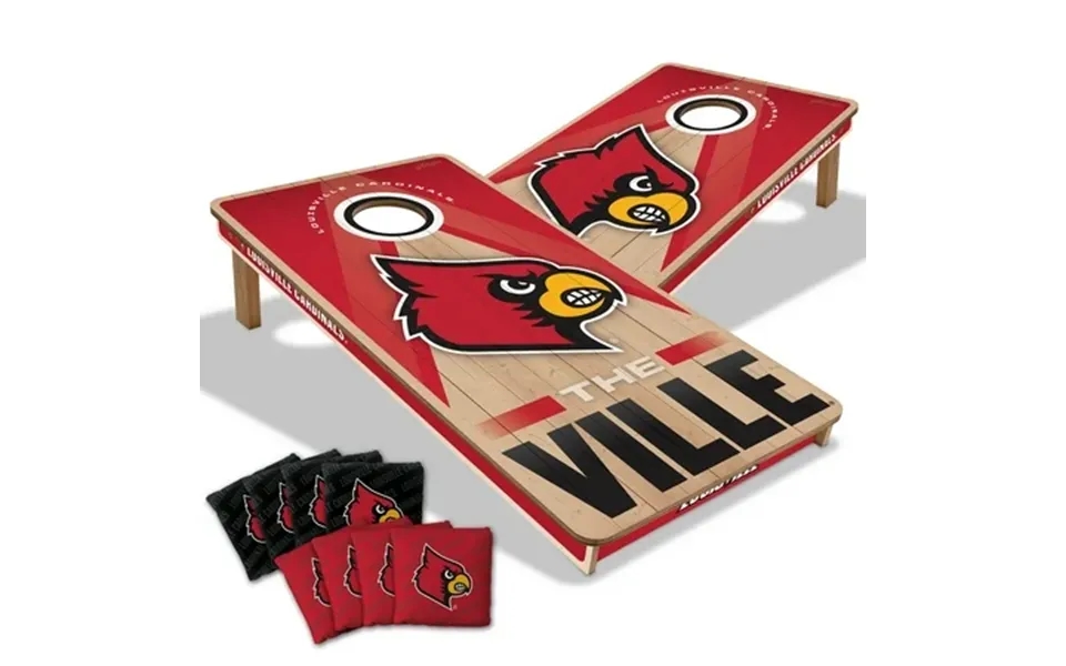 Youthefan Ncaa Louisville Cardinals 2x4 Slogan Series Cornhole