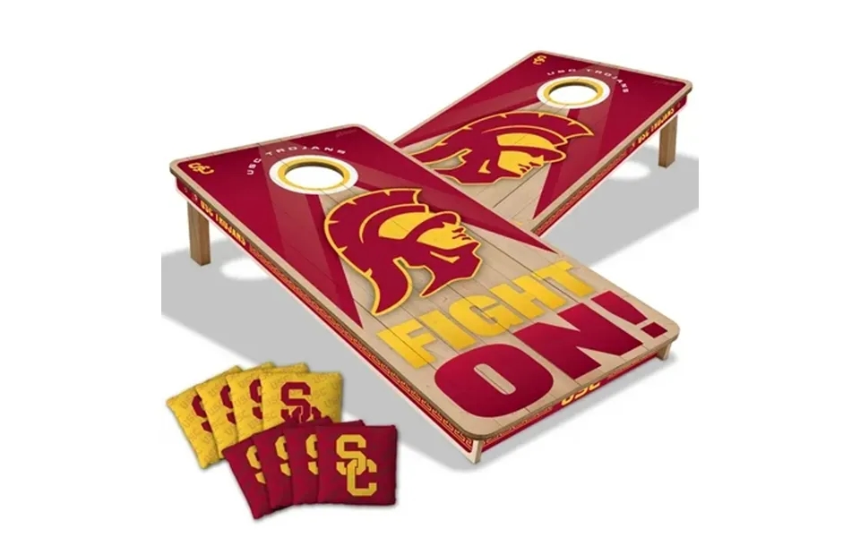 Youthefan Ncaa Usc Trojans 2x4 Slogan Series Cornhole