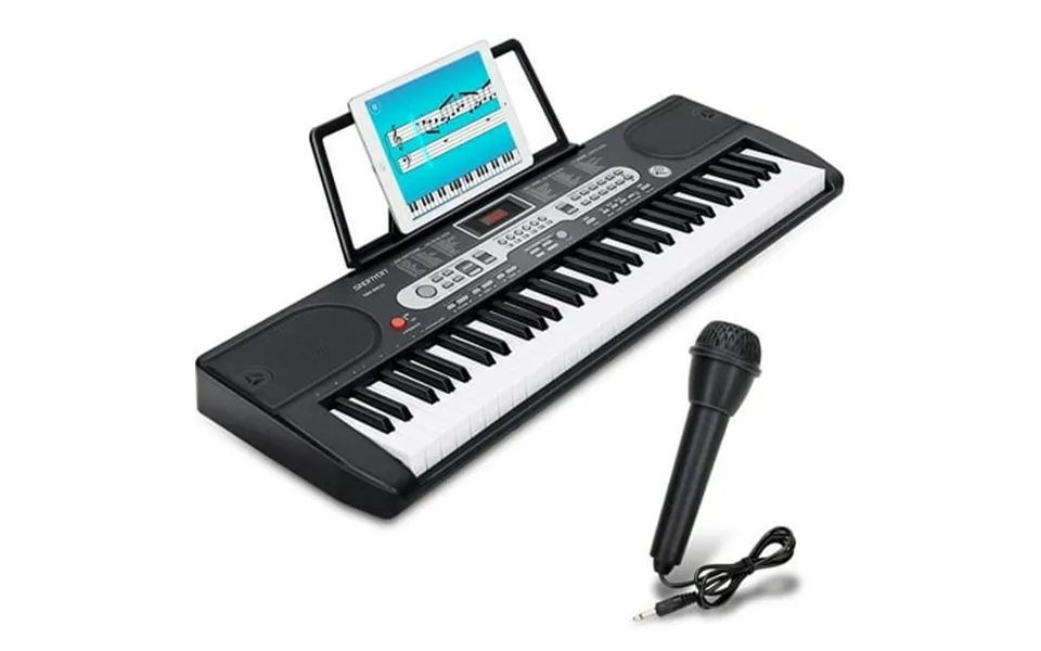 Youyeap 61 Key Piano Keyboard Portable Electric Keyboard With Microphone