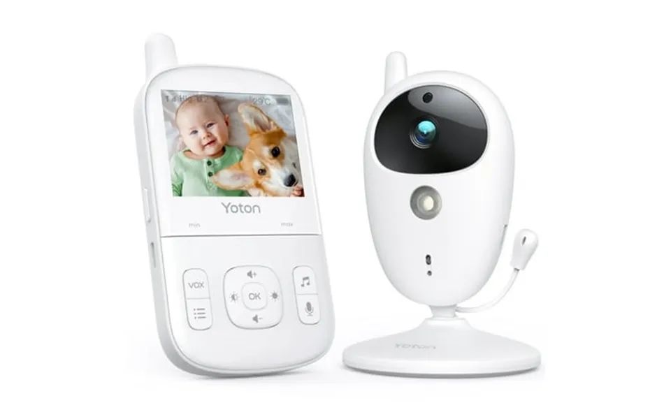 Yt Baby Monitor Video Baby Monitor With Camera 2.7 Screen Night Vision Temperature Monitoring Two-way Talk 8 Lullaby