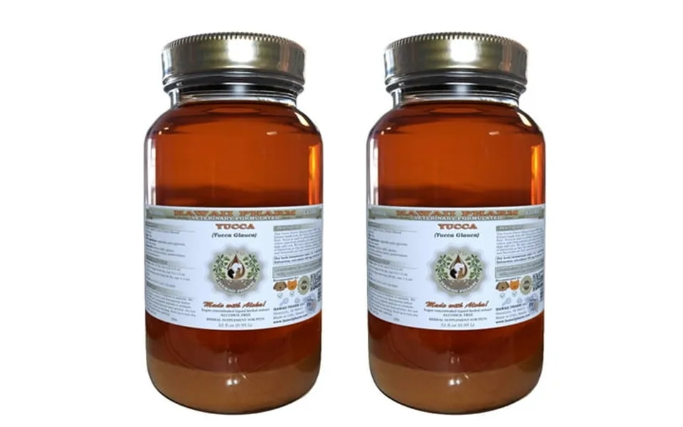 Yucca Yucca Glauca Organic Dried Root Veterinary Natural Alcohol-free Liquid Extract Pet Herbal Supplement 2x32 Oz