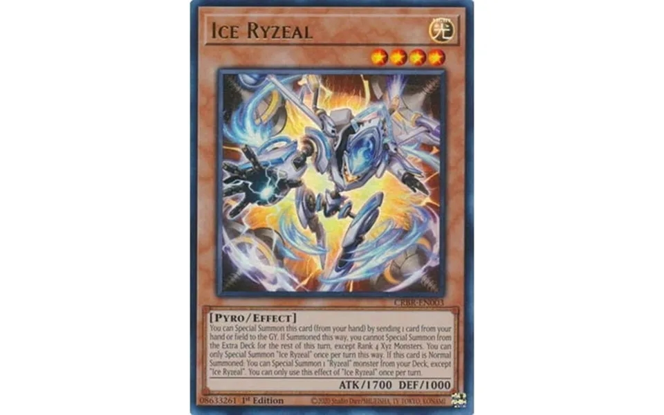Yugioh Crossover Breakers Ultra Rare Ice Ryzeal Crbr-en003