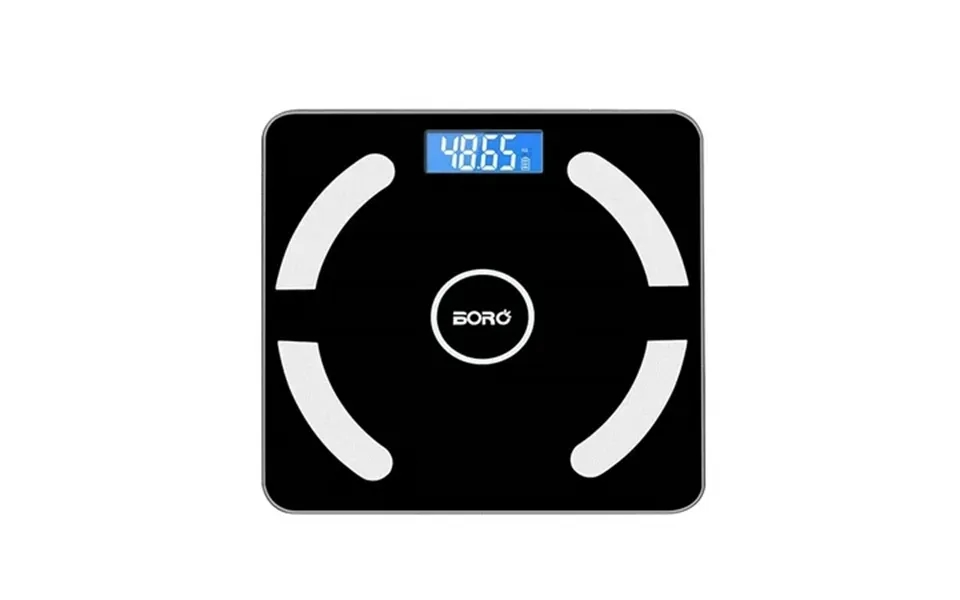 Yunlights Bathroom Scales Digital Weight Accurate Body Fat Scale Tempered Glass 1set Black