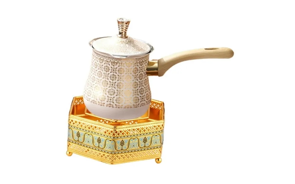 Ywjlqh Turkish Coffee Pot Anti Scald Handle Multifunctional Stovetop Teapot For Bar 720ml