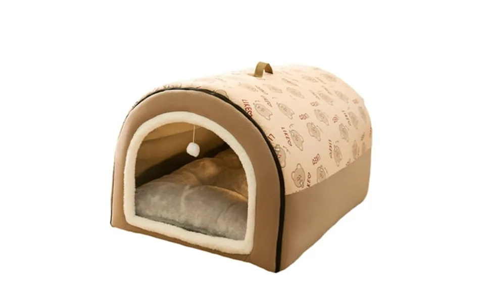Ywmjzeu Dog Cat House Foldable Soft Kennel Bed With Cushion Dog Tent Pet Shelter Cat M