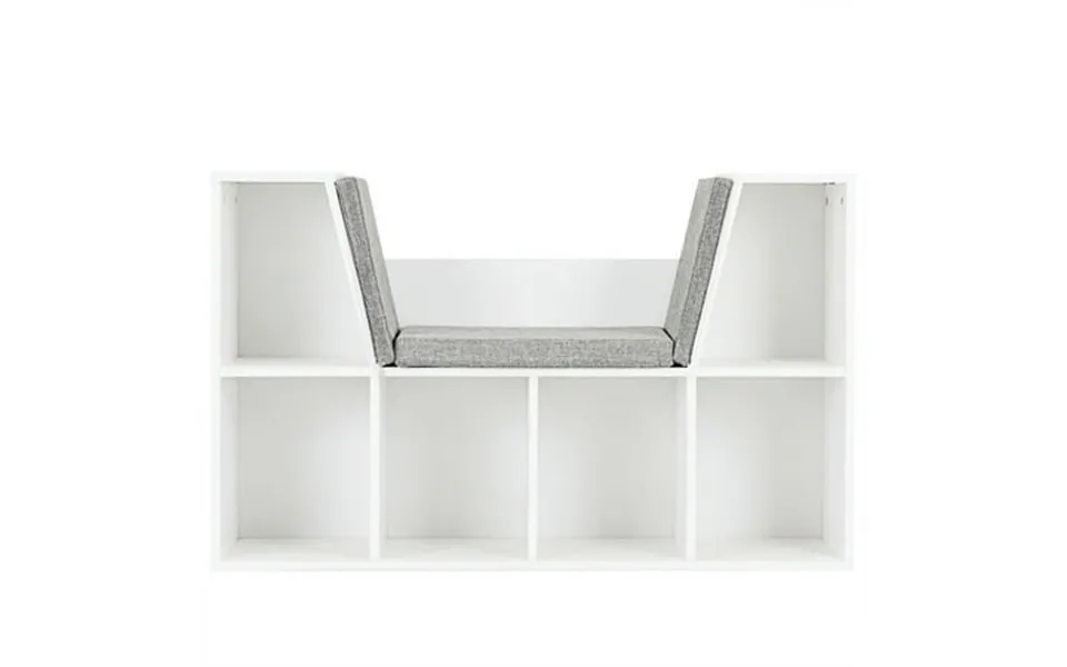 Yyao Kids Book Rack Storage Bookshelf Toy Storage Organizer Bookshelf 6-cubby Kid Storage Bookcase Cushioned Reading Noo