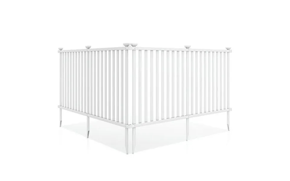 Yyao Privacy Fence Screen 2 Piece 80 X 51 Inch Vinyl Picket Fence For Garden-white