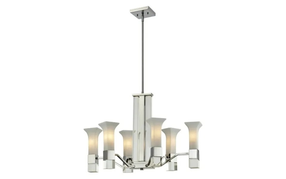 Z-lite Lotus 6 Light Chandelier In Chrome