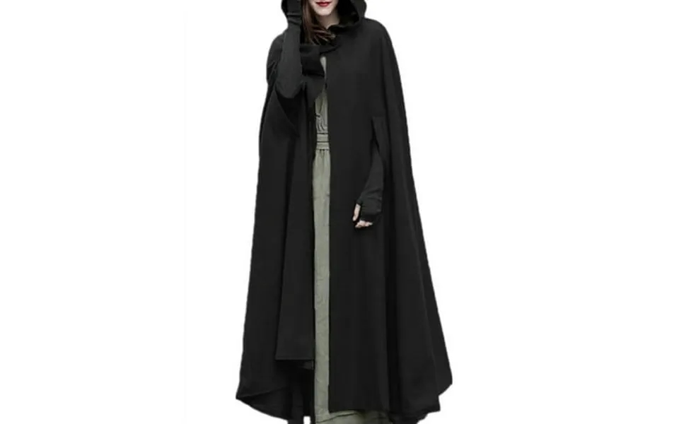 Zanzea Women Full Sleeve Hoodies Cloak Cape Party Long Coat