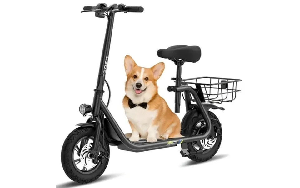 Zdza Electric Scooter With Seat 750w Peak Motor With Carry Basket 15