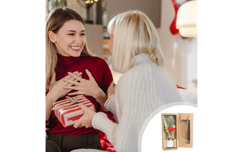 Zedker Dried Flower Decoration Dried Flower Decorative Vase Natural Dried Flower Bouquet Dried Flower Bouquet Valentine