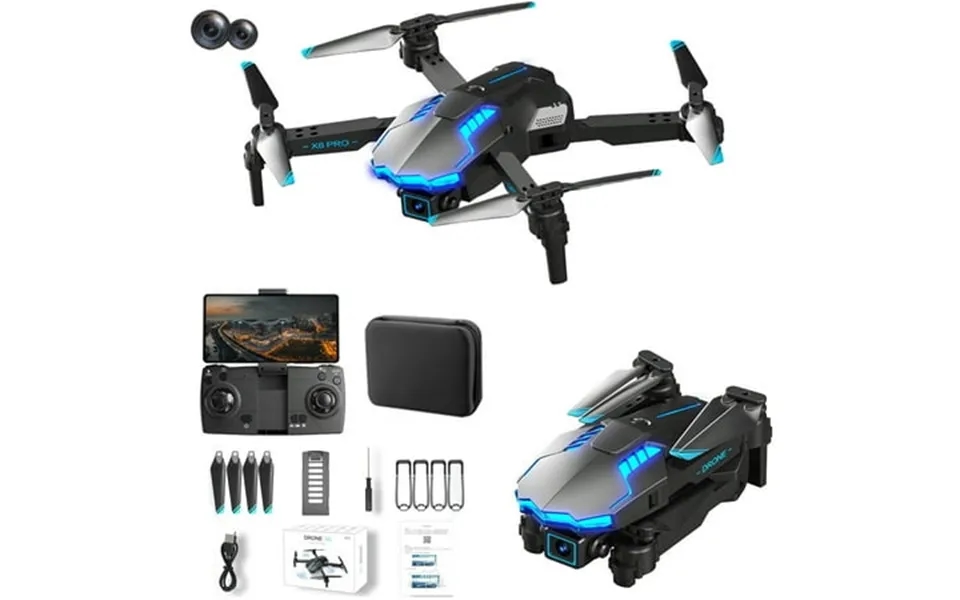 Zestqaq Drone With 1080p Hd Fpv Camera Altitude Hold Headless Mode Speed Adjustment Wifi Transmission Intelligent Obstac
