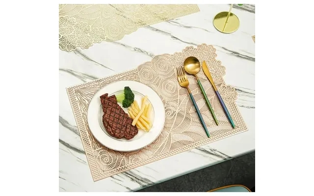 Zhangyh 6 Pack Pvc Square Placemats Sets Heat Resistant Table Mats Waterproof Oilproof Dinning Place Mats For Morden Kit product image