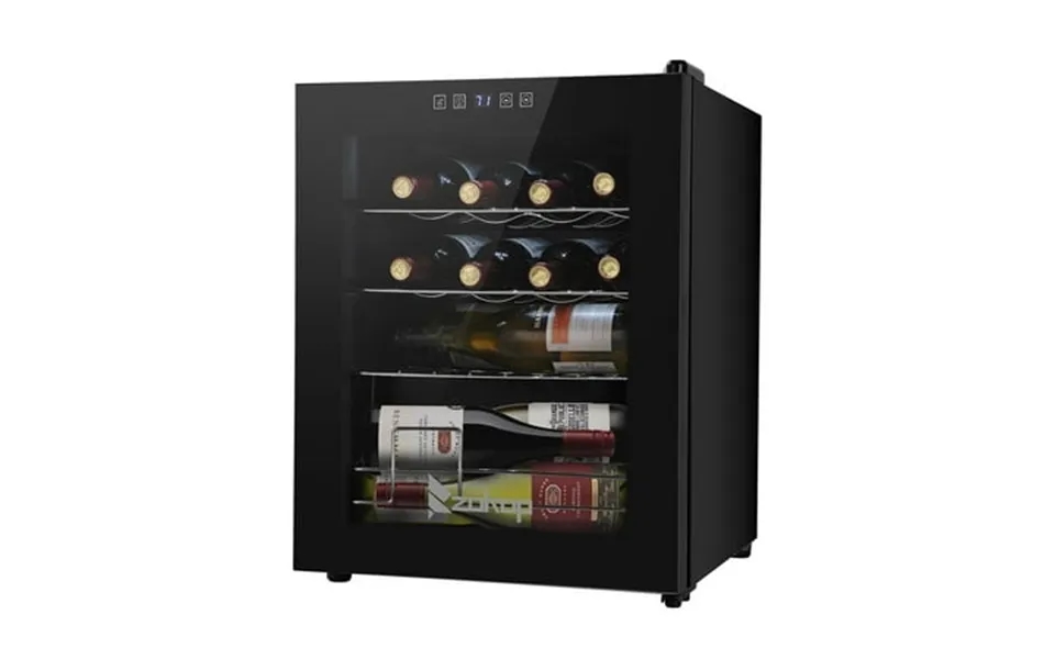 Zimtown 16 Bottle Compressor Wine Cooler Refrigerator W Lock Large Freestanding Wine Cellar For Red White Champagne Or S