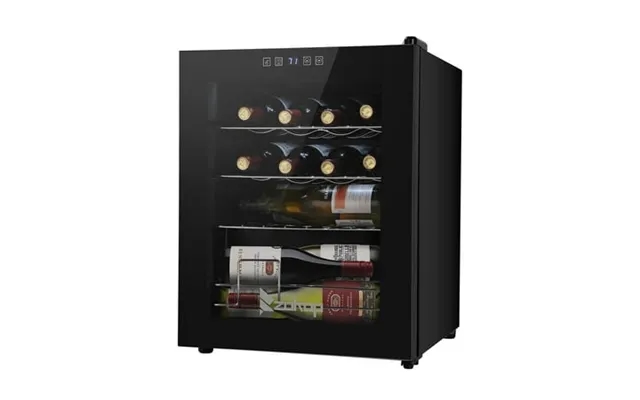 Zimtown 16 Bottle Compressor Wine Cooler Refrigerator W Lock Large Freestanding Wine Cellar For Red White Champagne Or S product image