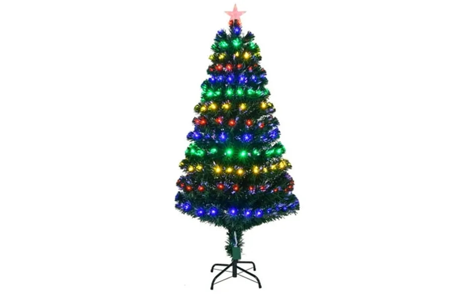 Zimtown 5ft Christmas Tree Pre-lit Artificial Xmas Tree With 180 Leds Holiday Decoration Tree For Home And Party Green