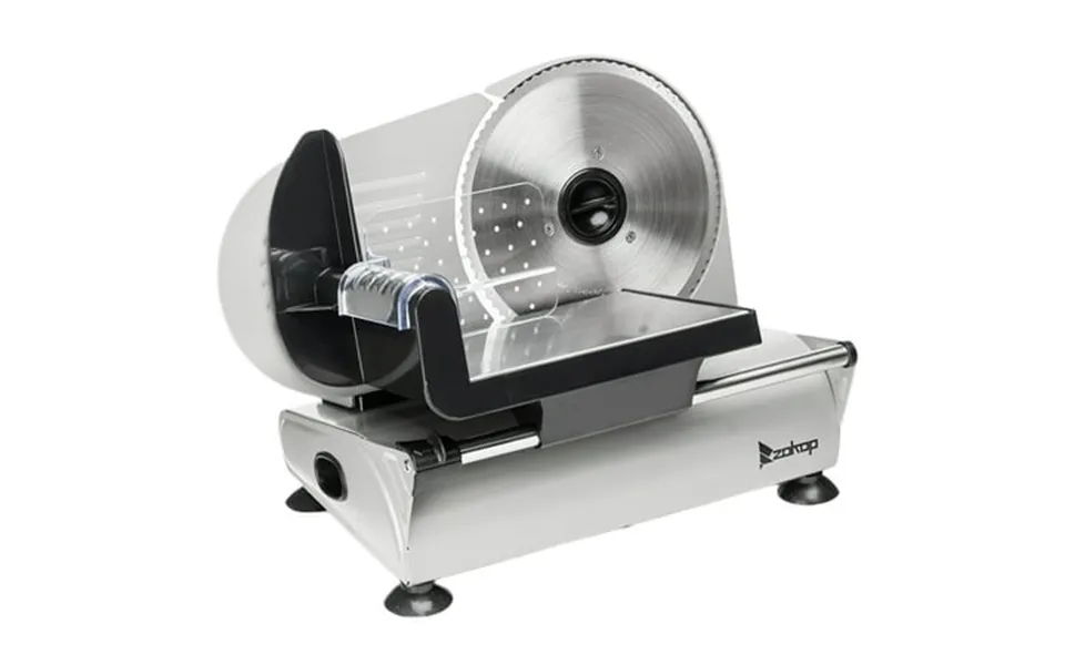 Zimtown 7.5 Electric Semi-auto Belt Meat Cheese Bread Blade Stainless Steel Slicer Silver