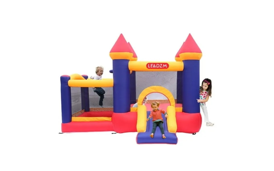 Zimtown Inflatable Bounce House Jumping Outdoor Air Castle For Kids With 350w Air Blower For Backyard Park Lawn